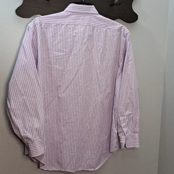 Ralph Lauren Men's Lavender Striped Shirt 17.5 - Picture 6 of 6